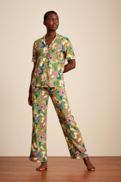 Cosabella Bella Printed Short Sleeve Top Pant Pajama Set, 51% OFF